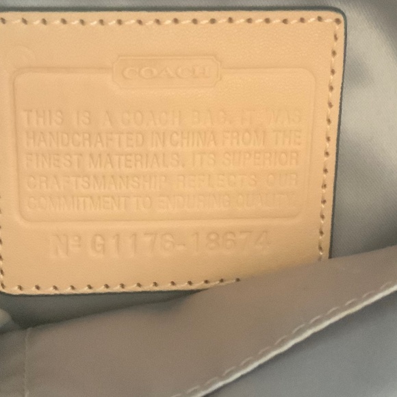 Navy Coach handbag - Picture 4 of 10